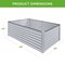 Best Choice Products 8x4x2ft Outdoor Metal Raised Garden Bed for Vegetables Flowers Herbs